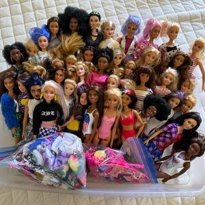 Dressed Barbie Dolls Huge Big Lot Wholesale + Accesories